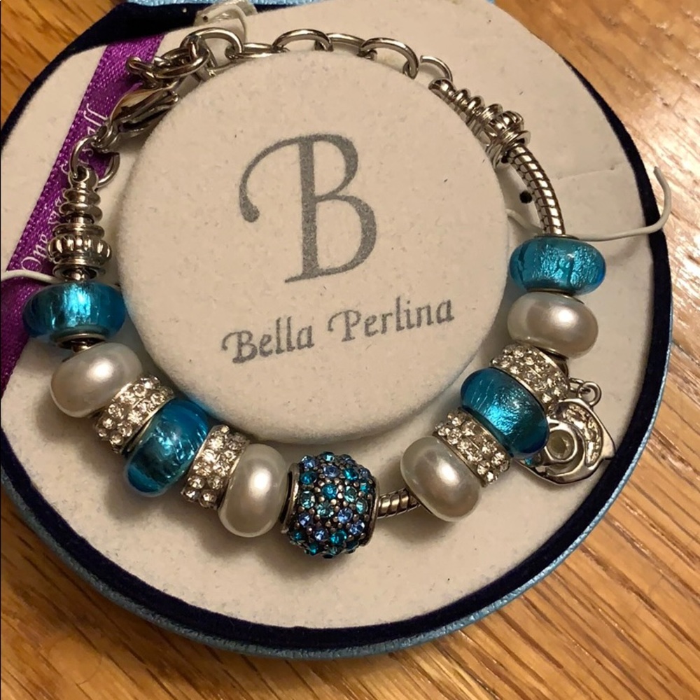 Bella Perlina charm bracelet- blue - Picture 2 of 4